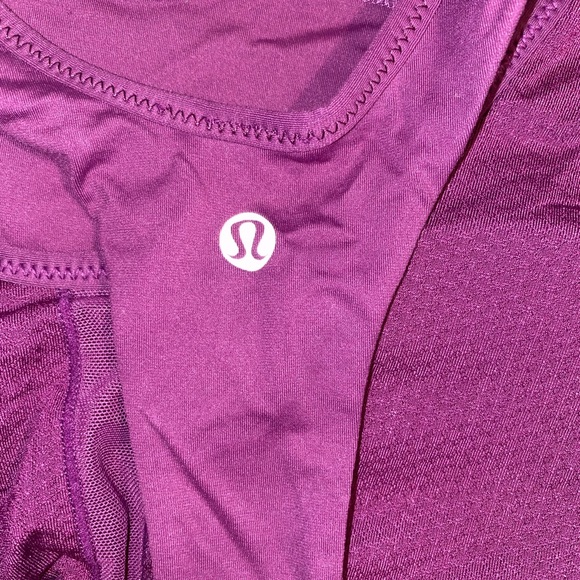 lululemon tank top size 8, purple Color, integrated bra, VGUC - Picture 4 of 4